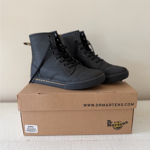 Dr. Martens Sheridan Black High-Top Sneakers - Picture 2 of 7